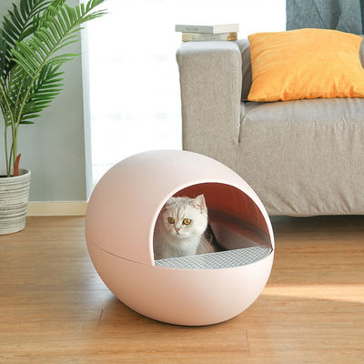低雑音の卵のタイプ自浄式のキャット リター箱の洗面所の半封鎖しぶきの防臭剤