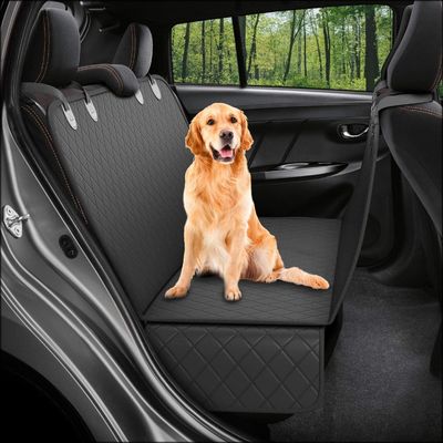 車によって取付けられる犬の後部席カバー マットの黒防水137*147cm