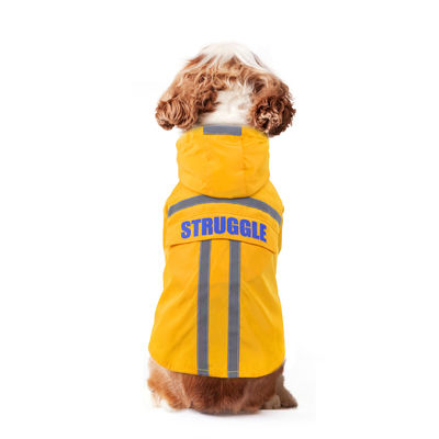 屋外の反射ペット レインコート犬のための貯蔵袋が付いている独特で明るい雨ジャケット