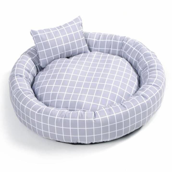 枕ドーナツCuddler猫犬が付いている卸し売り円形の柔らかく暖かいペット ベッドはスリップの底が付いているペット ベッドの贅沢を非寝かせる
