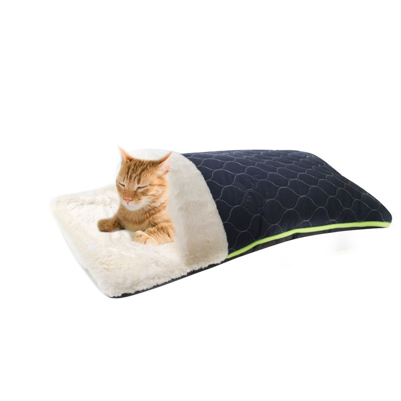 独特なキルトの形ペット ベッドの流行の封筒plush耐久猫のベッド通気性の犬のベッド、猫の洞窟