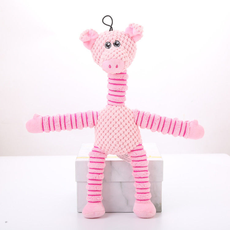 綿のPlushピカピカの犬は相互犬の咀嚼のおもちゃ、大きい歯の、中間小さいクリーニングのための詰められた子犬の咀嚼のおもちゃをもてあそぶ