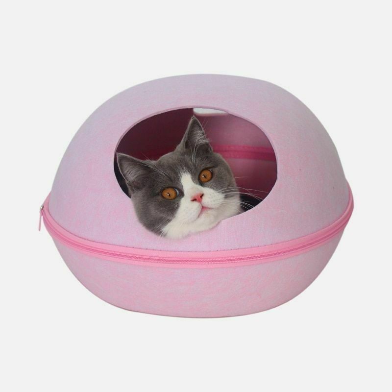 ペット供給のための環境に優しい通気性のかわいく取り外し可能な卵の形犬猫の洞窟のベッド
