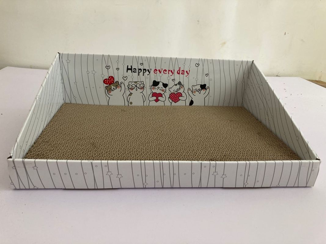 再生利用できる波形猫のボール紙Scratcherは弛緩をするための700gを寝かせる
