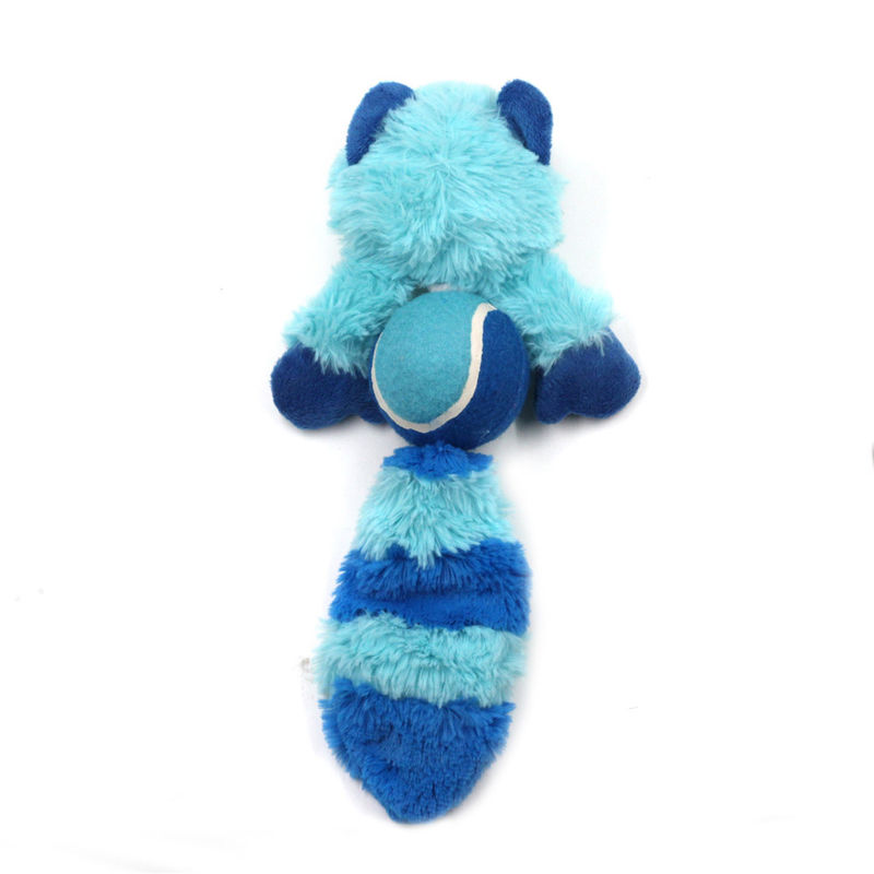 ピカピカのPlush犬のおもちゃFoxのアライグマのかみ傷抵抗力がある耐久犬の相互モルのおもちゃ