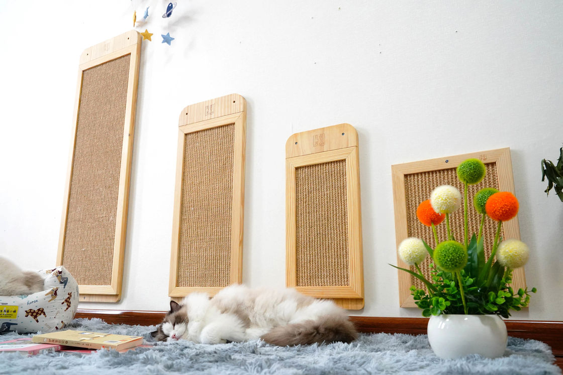 耐久のサイザルアサ壁に取り付けられた猫のScratcherのポストの場所の床40*30cm 30*76cm 40*120cm