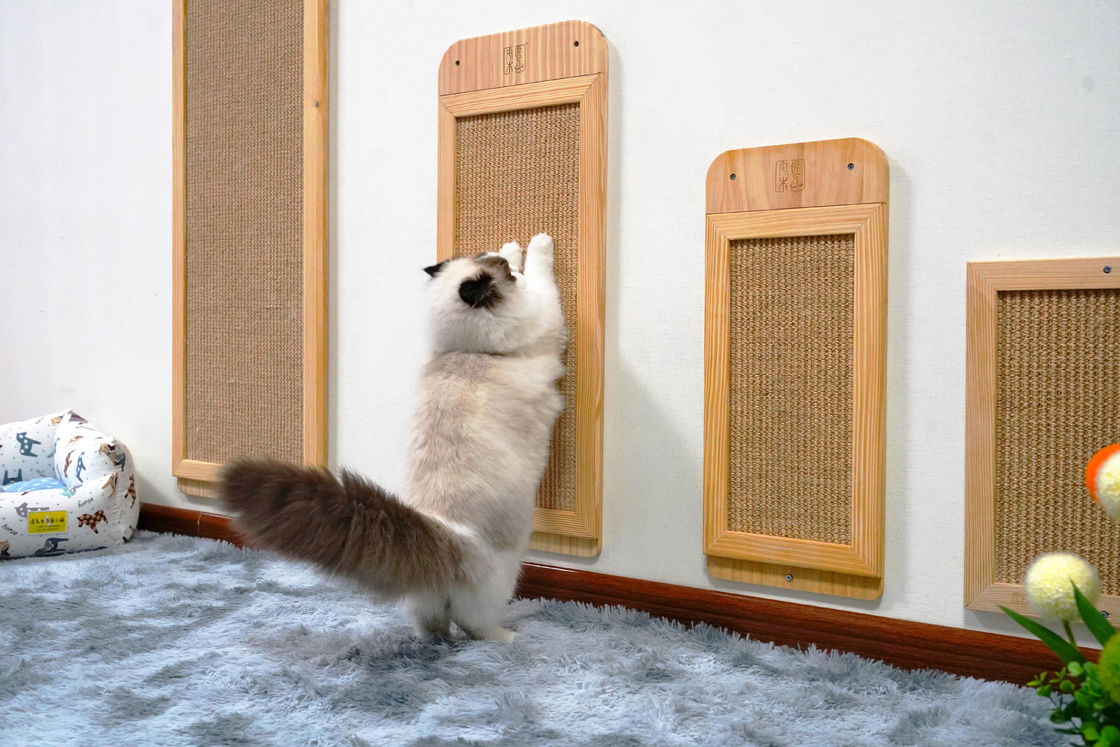 耐久のサイザルアサ壁に取り付けられた猫のScratcherのポストの場所の床40*30cm 30*76cm 40*120cm