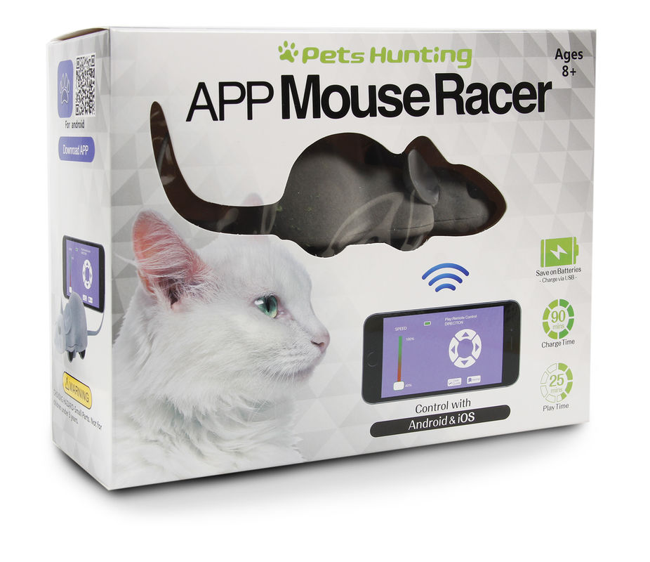 Appのマウスのレーサーの電話相互アンドロイド及びIOSが付いている管理された猫のおもちゃ