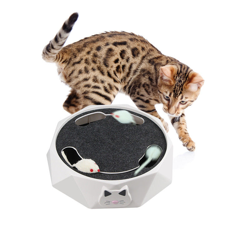 猫Scratcherを追跡している狂気のマウスはの電気猫のおもちゃを連続したマウス712gもてあそぶ