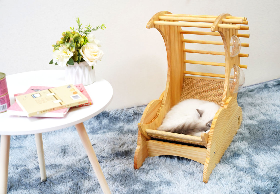 Hallupets猫のScratcherの家ペット コンドミニアム猫の木のベッドの樹上の家