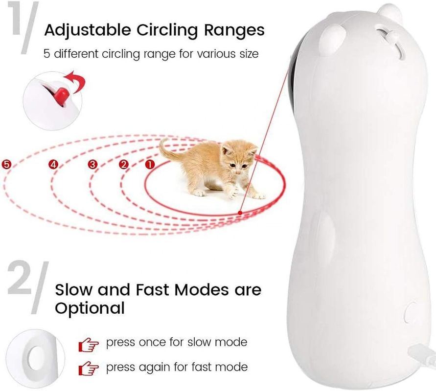 自動化されたレーザーのポインター猫のおもちゃを満たす子ネコUSBのための相互自動猫レーザーのおもちゃ