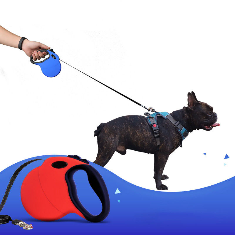 滑り止めのハンドル犬AccesoriosパラグラフMascotasのためのナイロン引き込み式の反射犬の鎖ロープの鎖