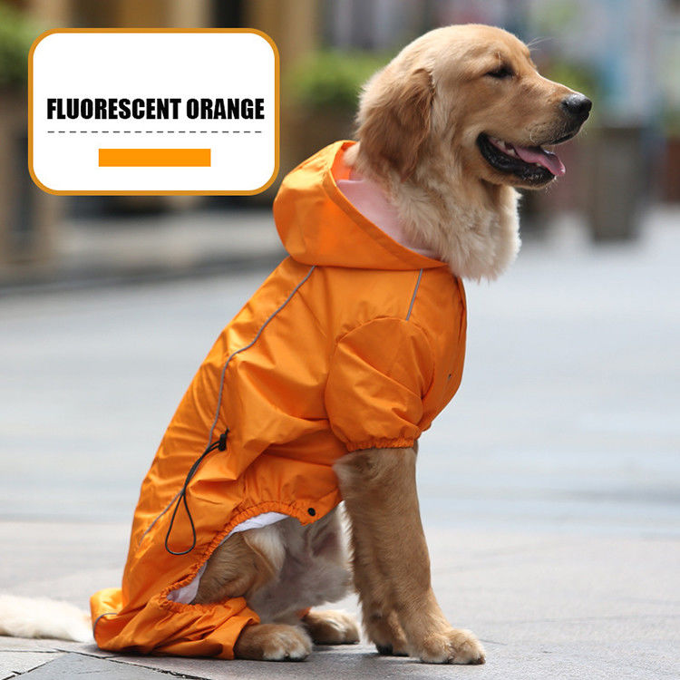 冬の暖かい通気性の反射野良犬のレインコートS-XXL犬雨スーツ