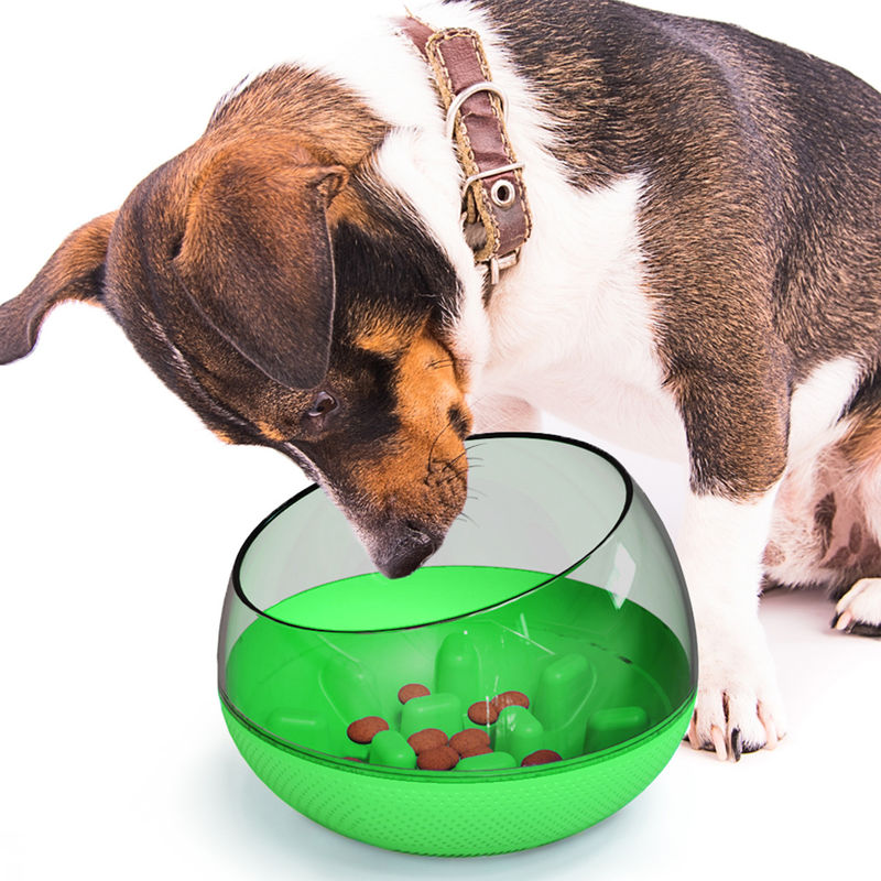 ペット遅いドッグ フードの訓練ボールのこぼれは遅い食べる犬ボール19*19*13.5cmを検査する
