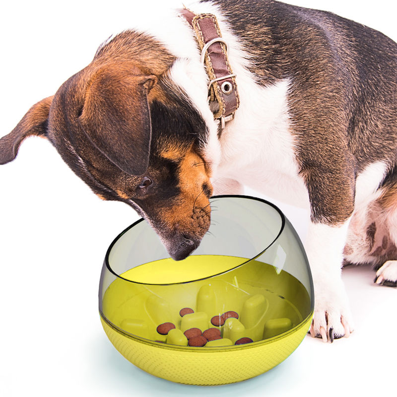 ペット遅いドッグ フードの訓練ボールのこぼれは遅い食べる犬ボール19*19*13.5cmを検査する