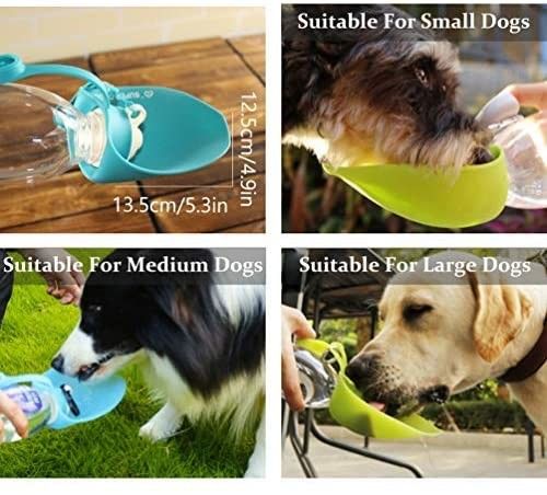 Hallupetsのシリコーン犬の水差しの漏出は1本の犬のびんに付き携帯用2本を検査する