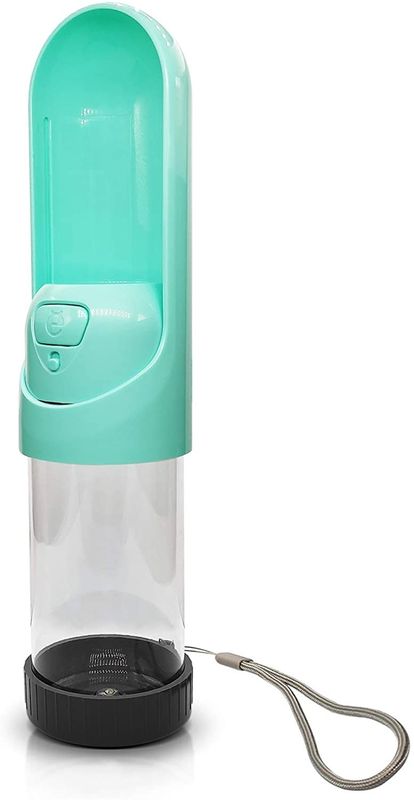 犬ペットH2Oのための折り畳み式の携帯用水ディスペンサーはBPA自由なOz 10 300mlをびん詰めにする