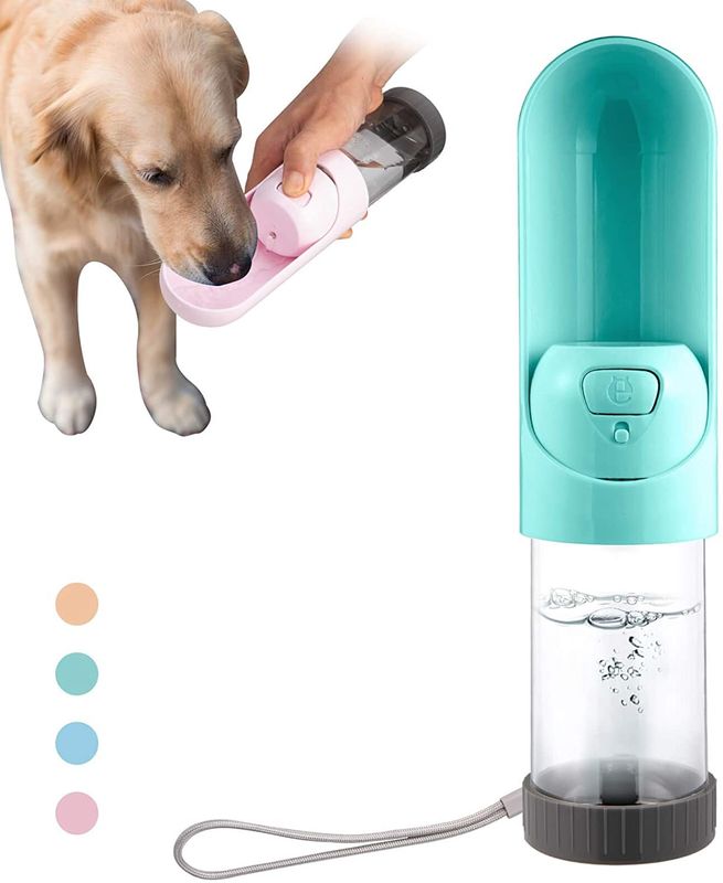 屋外に歩くことのための折りたたみ携帯用飼い犬の水差し