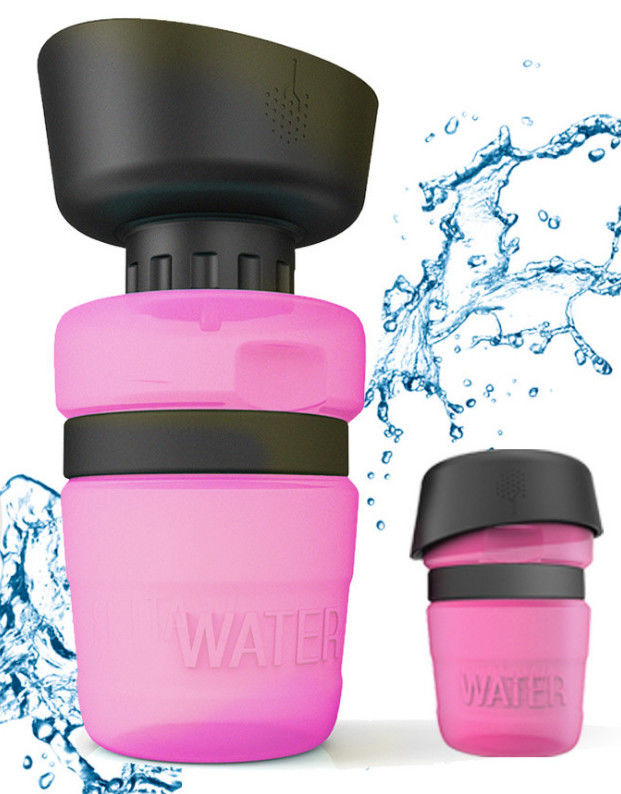 520ml HDPEのシリコーン ペット水差しの漏出証拠犬の水差し